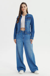 Chaqueta Mujer Clásica Azul