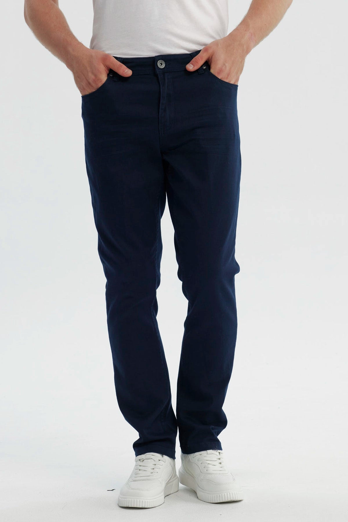 Jeans Hombre Slim Azul Marino