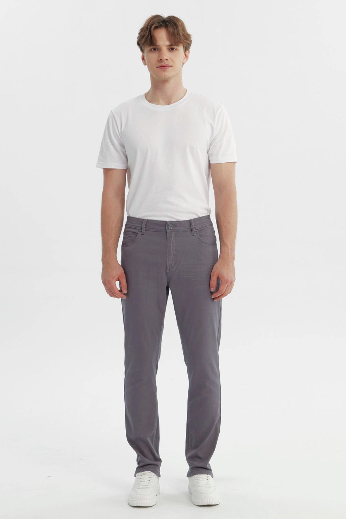 Jeans Hombre Slim Gris