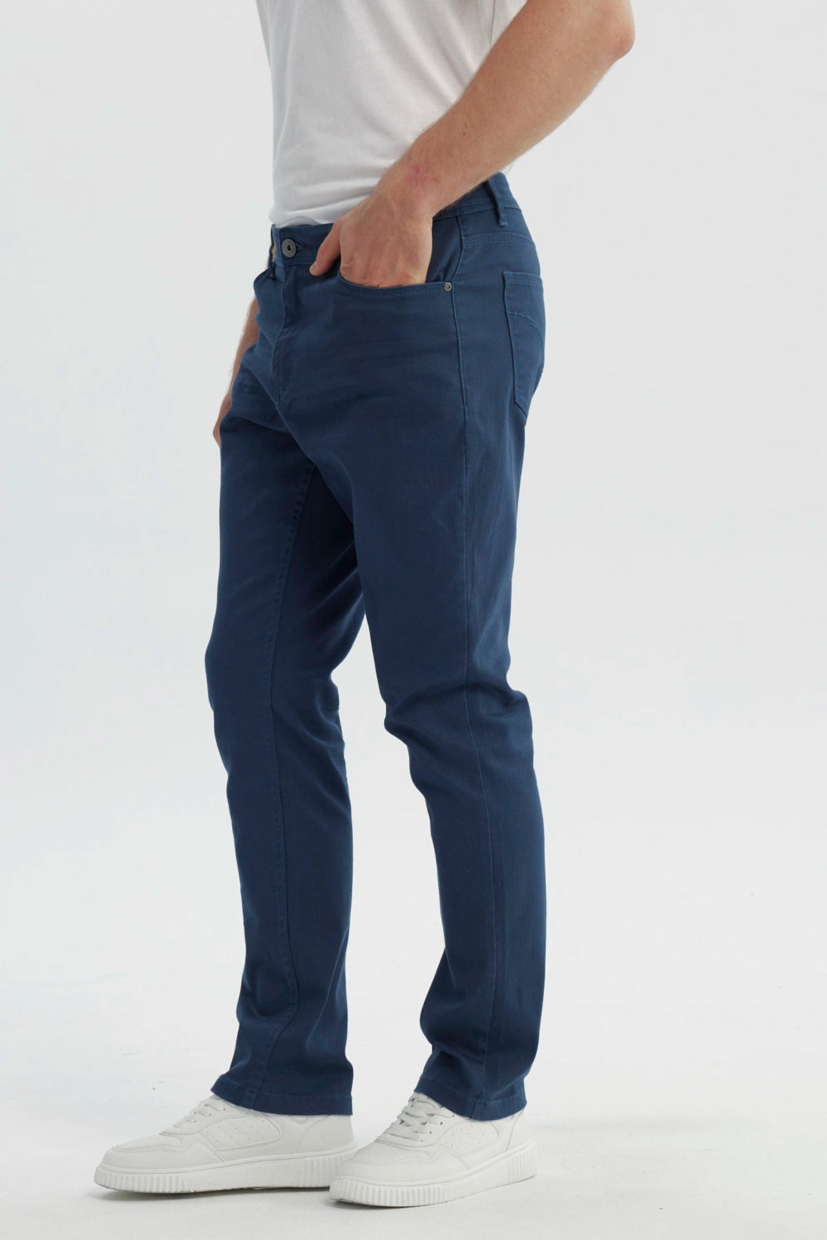 Jeans Hombre Slim Azul