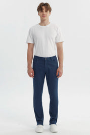 Jeans Hombre Slim Azul