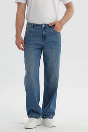 Jeans Hombre Straight Azul Claro