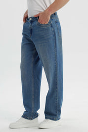 Jeans Hombre Straight Azul Claro
