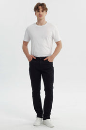Jeans Hombre Slim Negro
