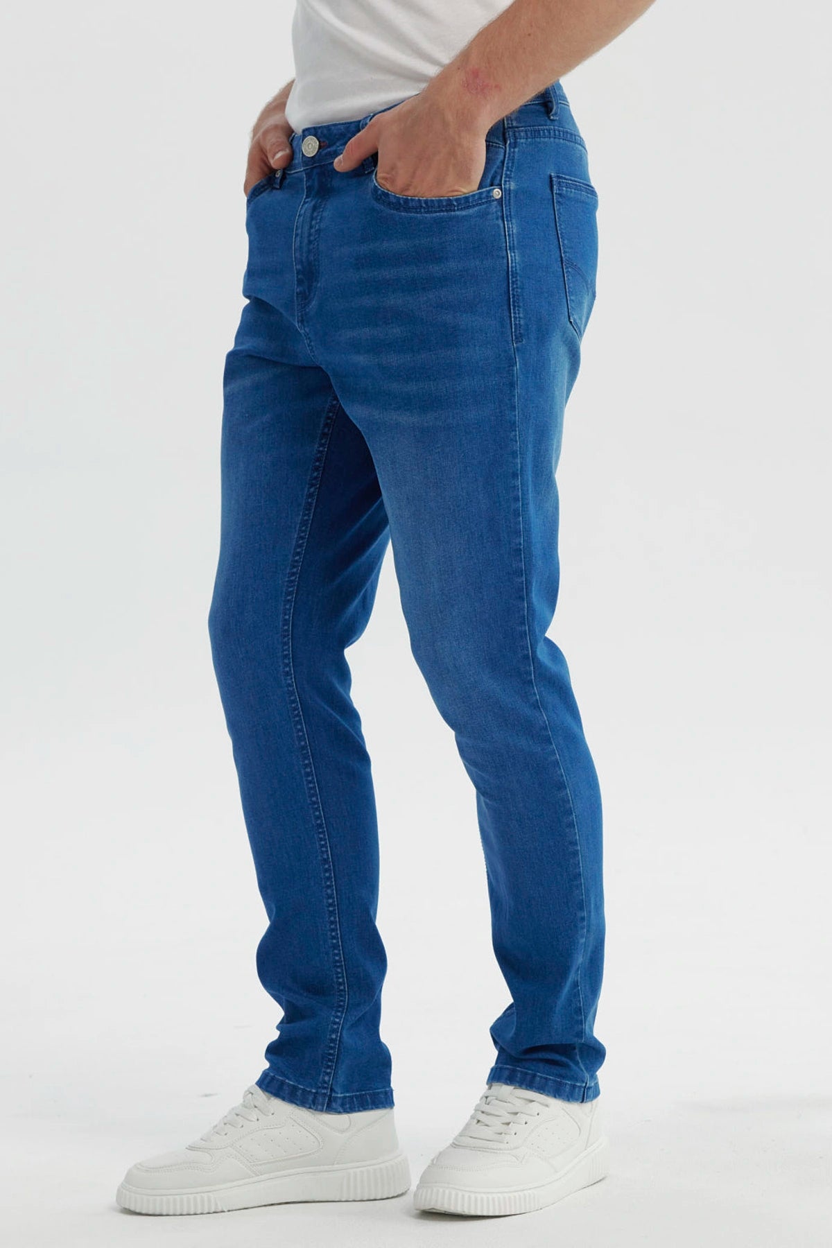 Jeans Hombre Slim Azul