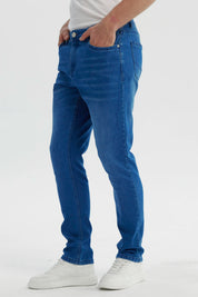 Jeans Hombre Slim Azul