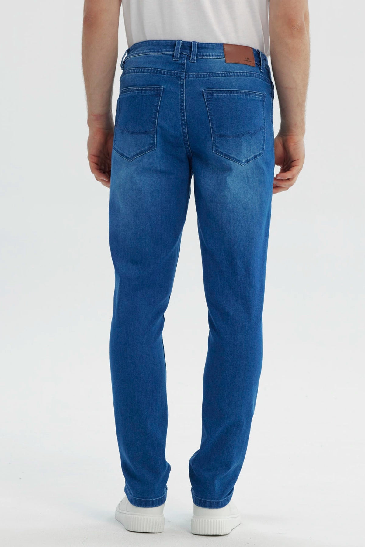 Jeans Hombre Slim Azul