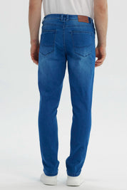 Jeans Hombre Slim Azul