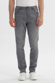 Jeans Hombre Slim Gris