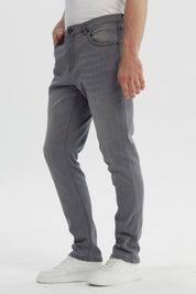 Jeans Hombre Slim Gris