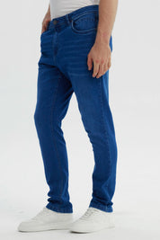 Jeans Hombre Slim Azul Oscuro