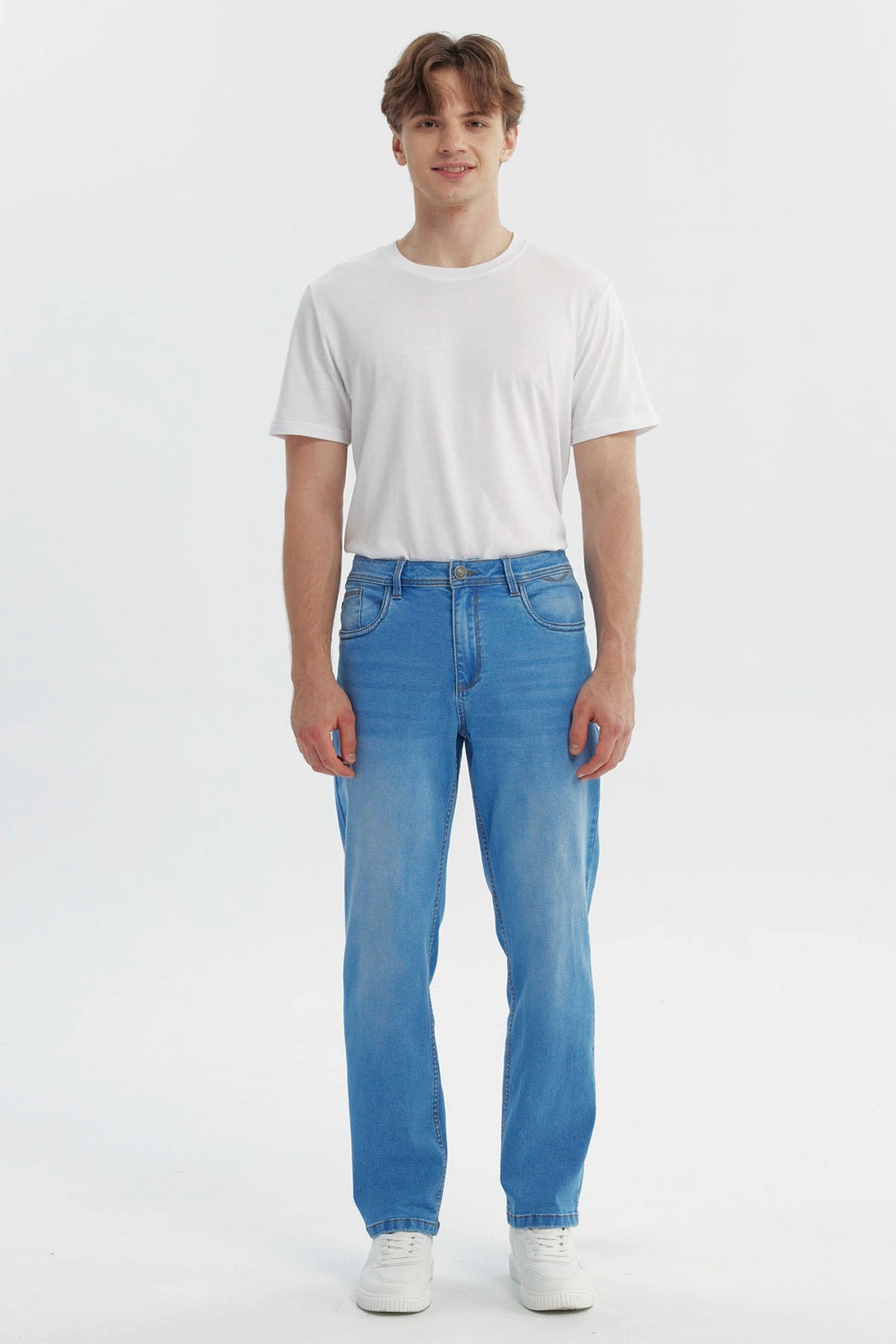 Jeans Hombre Clásico Azul Claro