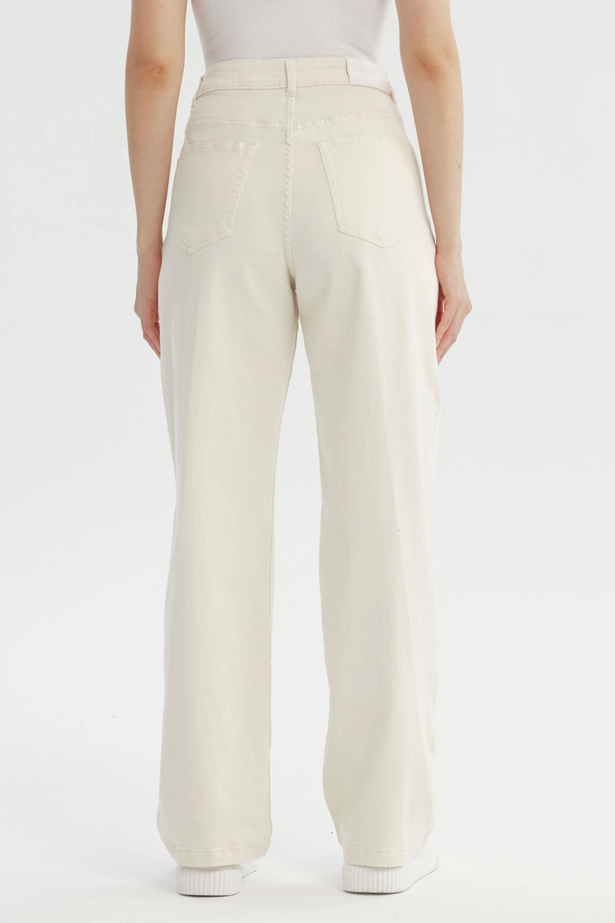 Jeans Mujer Calce Recto Crudo