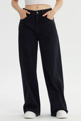 Jeans Wide Leg Mujer Negro