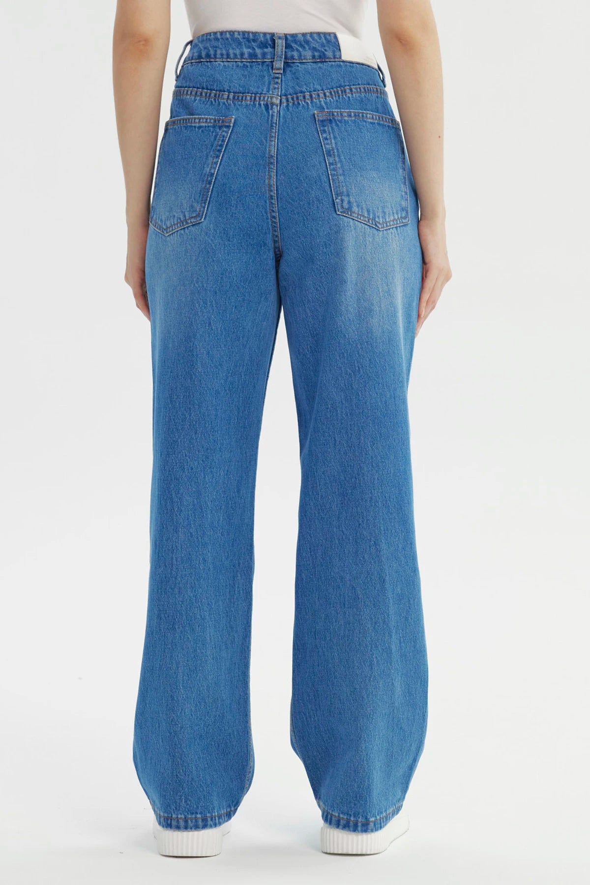 Jeans Mujer Calce Recto Azul
