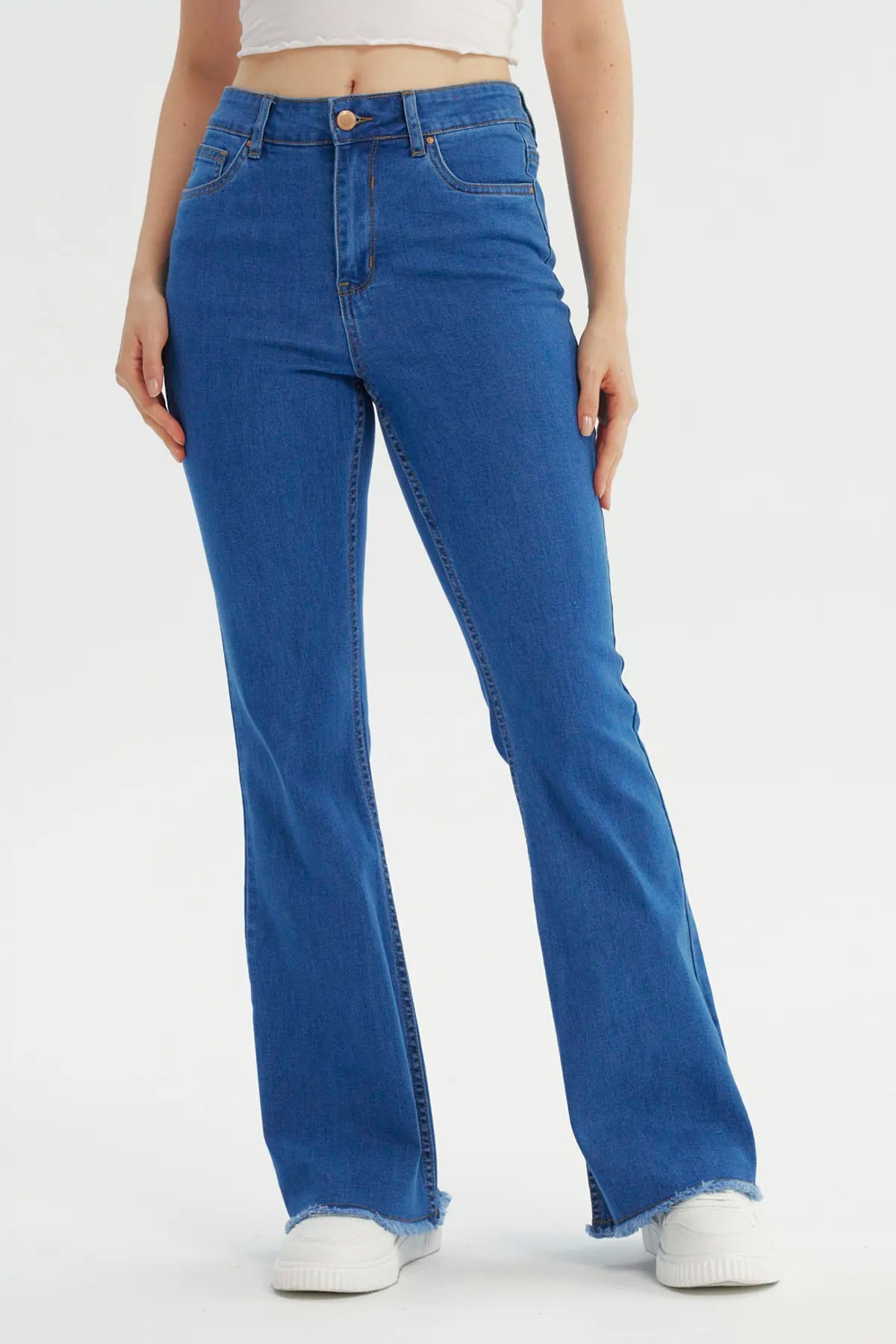 Jeans Mujer Flare Azul