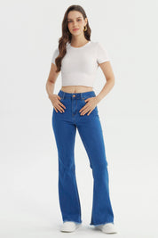 Jeans Mujer Flare Azul