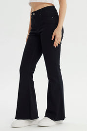 Jeans Mujer Flare Negro