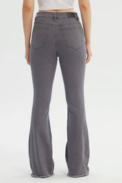 Jeans Mujer Flare Gris