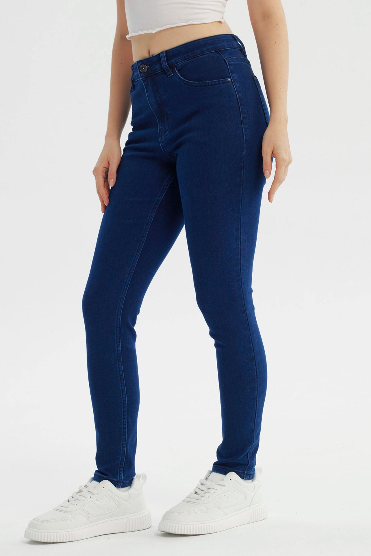 Jeans Mujer Superskinny Azul Marino