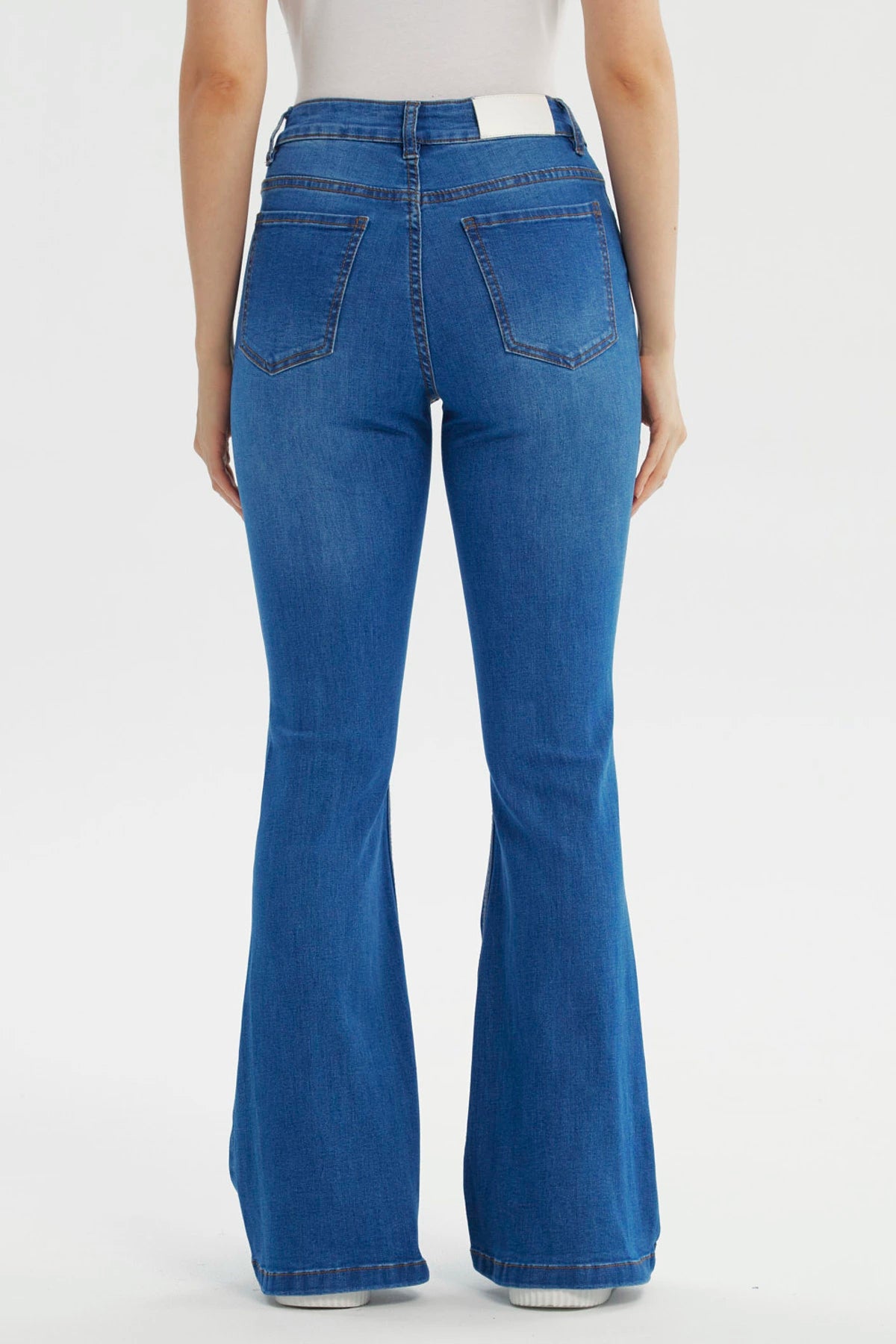 Jeans Mujer Flare Azul