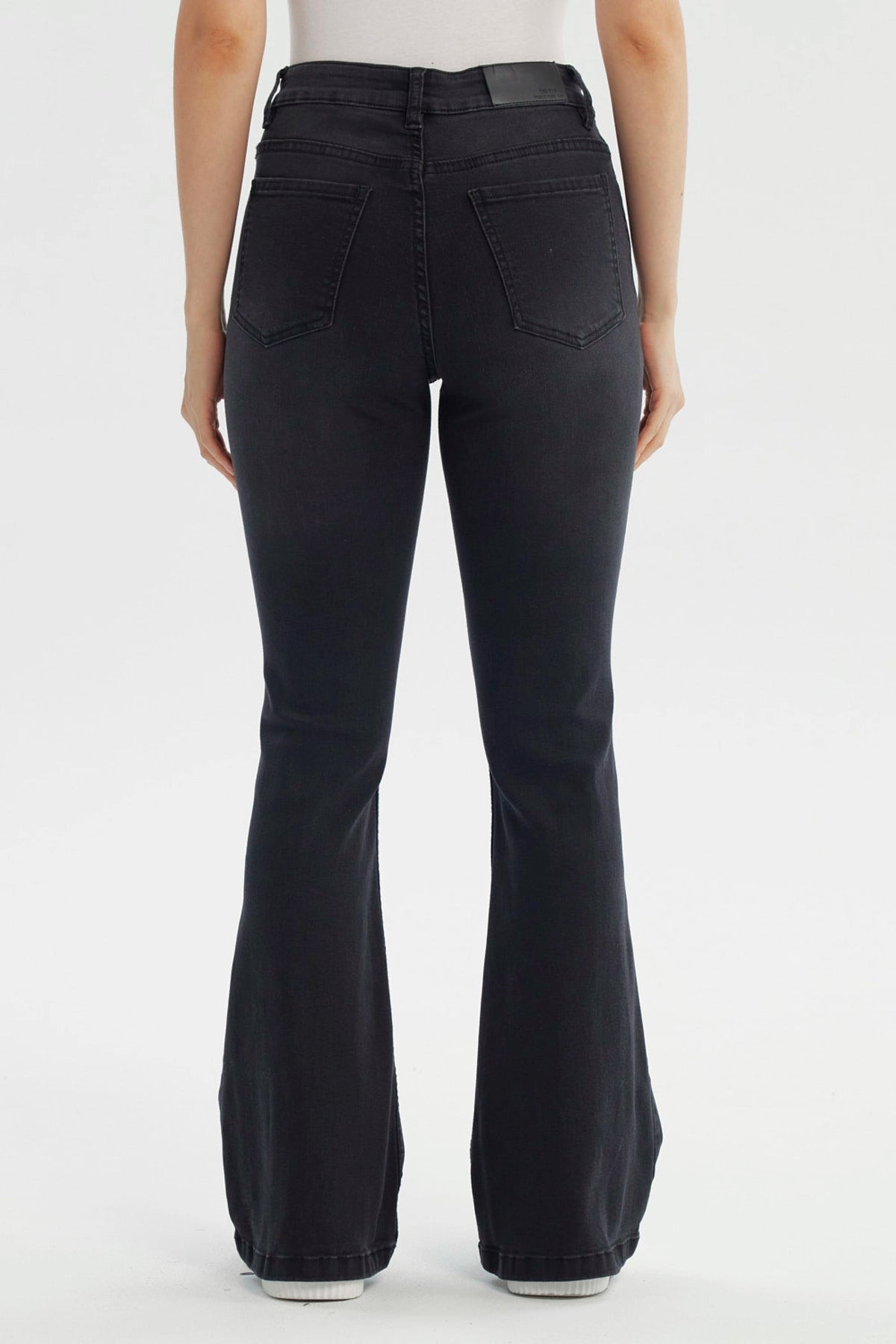 Jeans Mujer Flare Negro