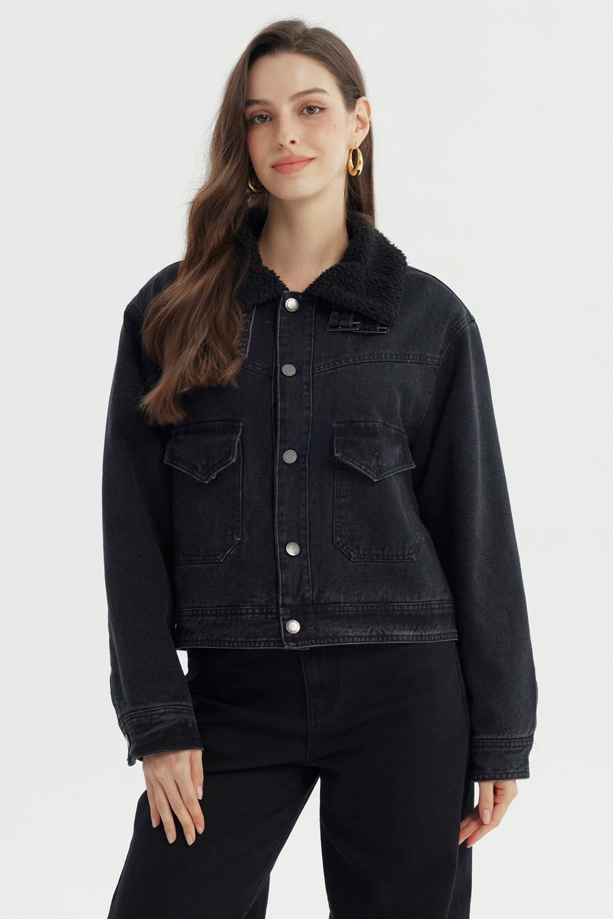 CHAQUETA 3 EN 1 BASIC M/LARGA MUJER NEGRO