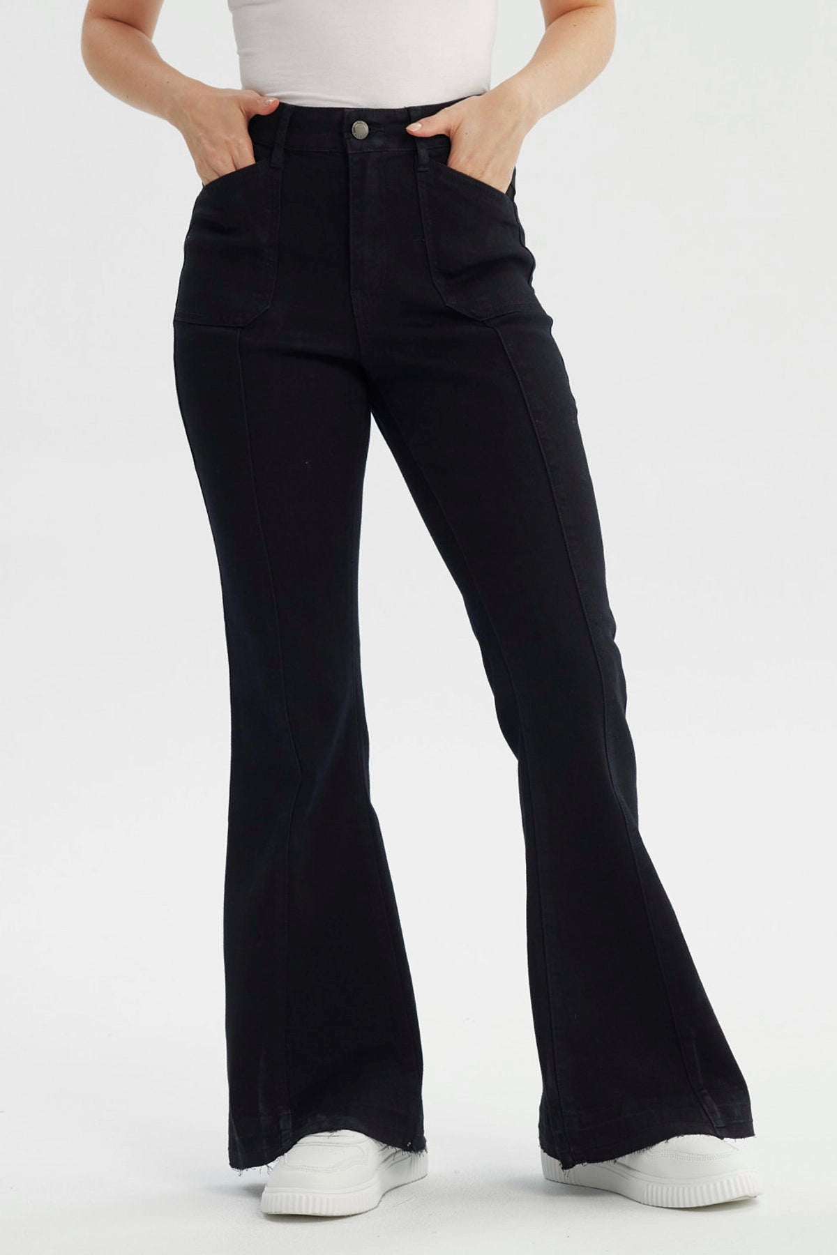 Jeans Mujer Flare Negro