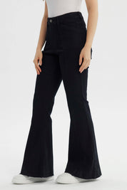 Jeans Mujer Flare Negro