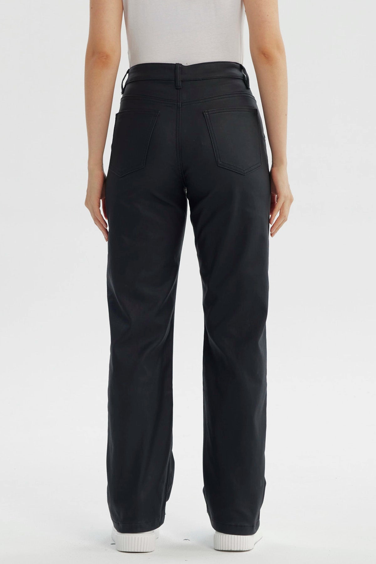 Jeans Mujer Calce Recto Negro
