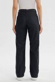 Jeans Mujer Calce Recto Negro
