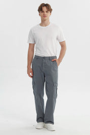 Jeans Hombre Straight Gris