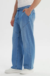 Jeans Hombre Baggy Azul Claro