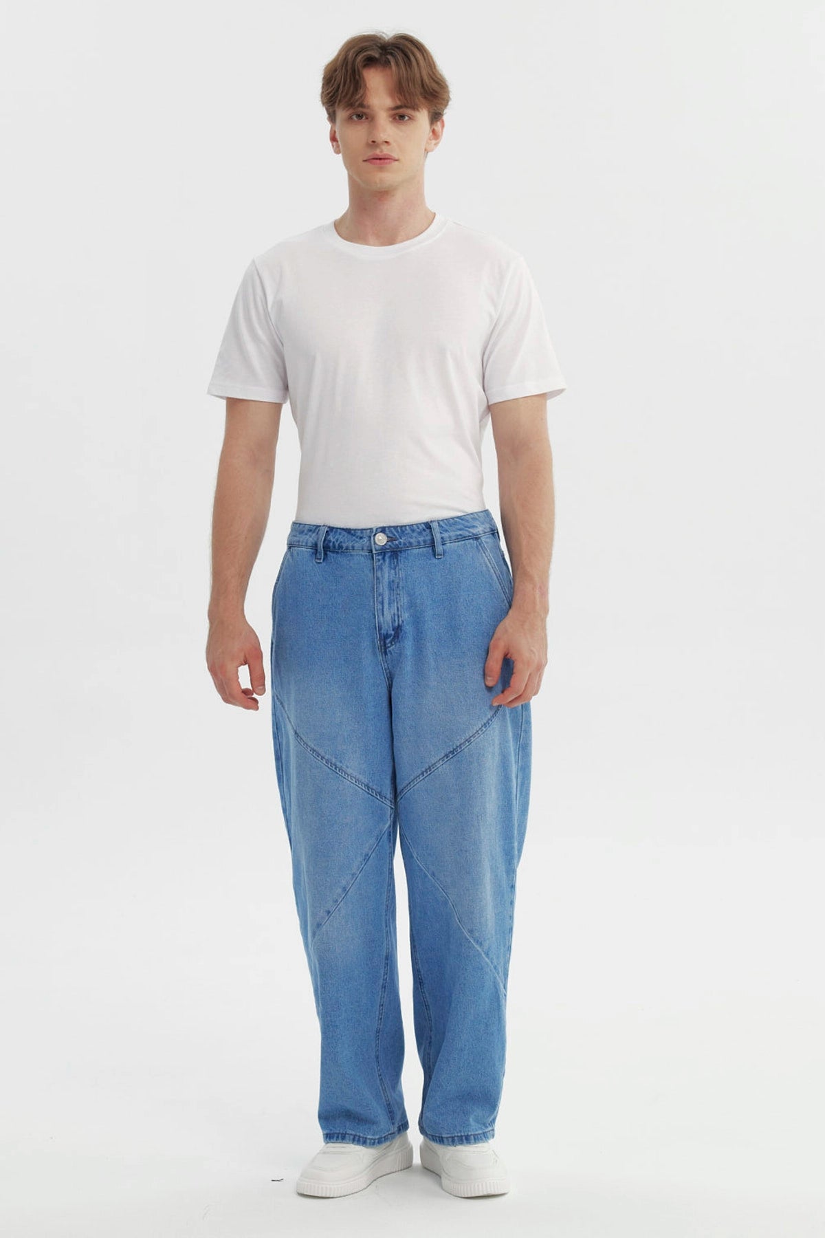 Jeans Hombre Baggy Azul Claro