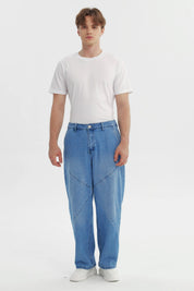 Jeans Hombre Baggy Azul Claro
