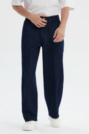 Jeans Hombre Baggy Azul Indigo