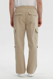 Jeans Hombre Straight Beige