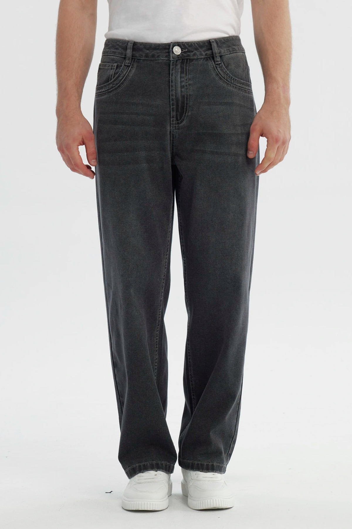 Jeans Hombre Clásico Gris