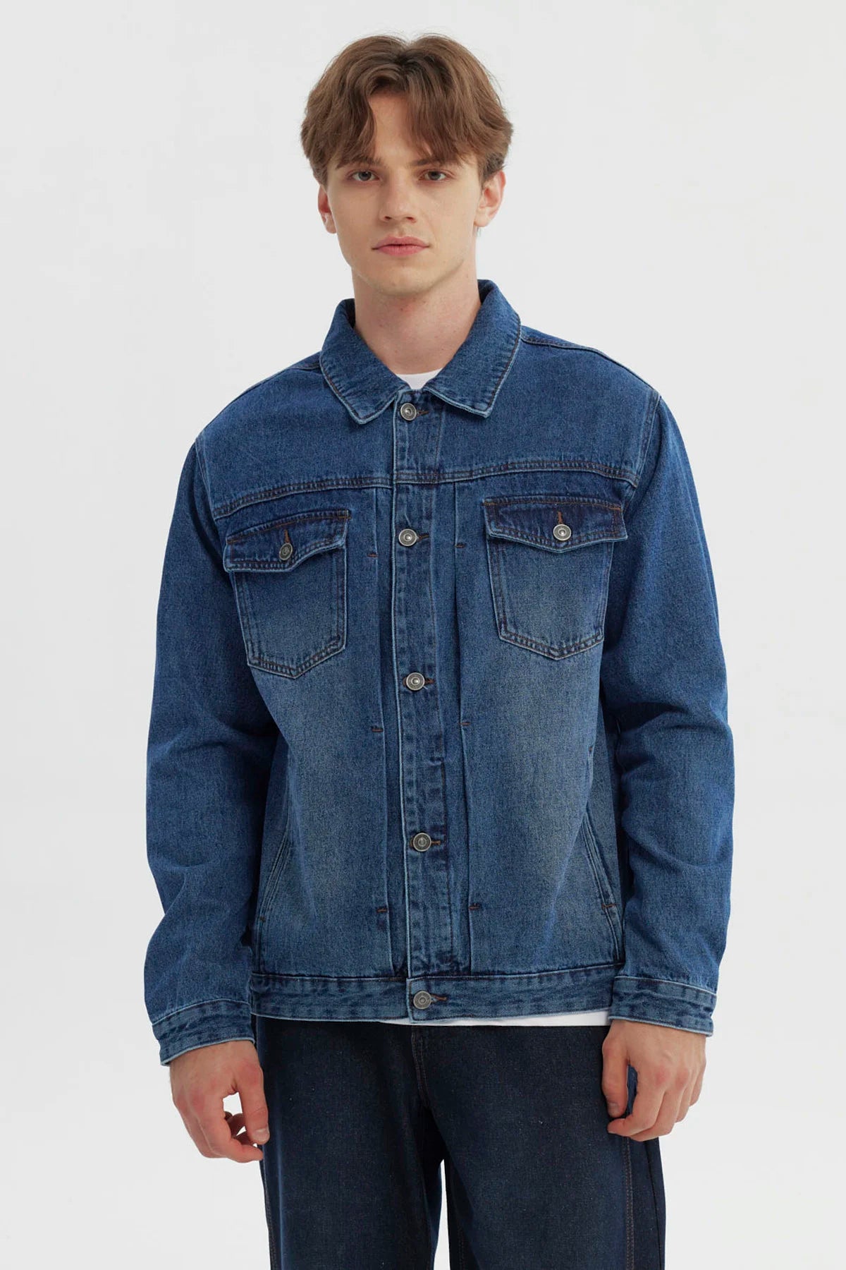 Chaqueta Hombre Clásica Azul