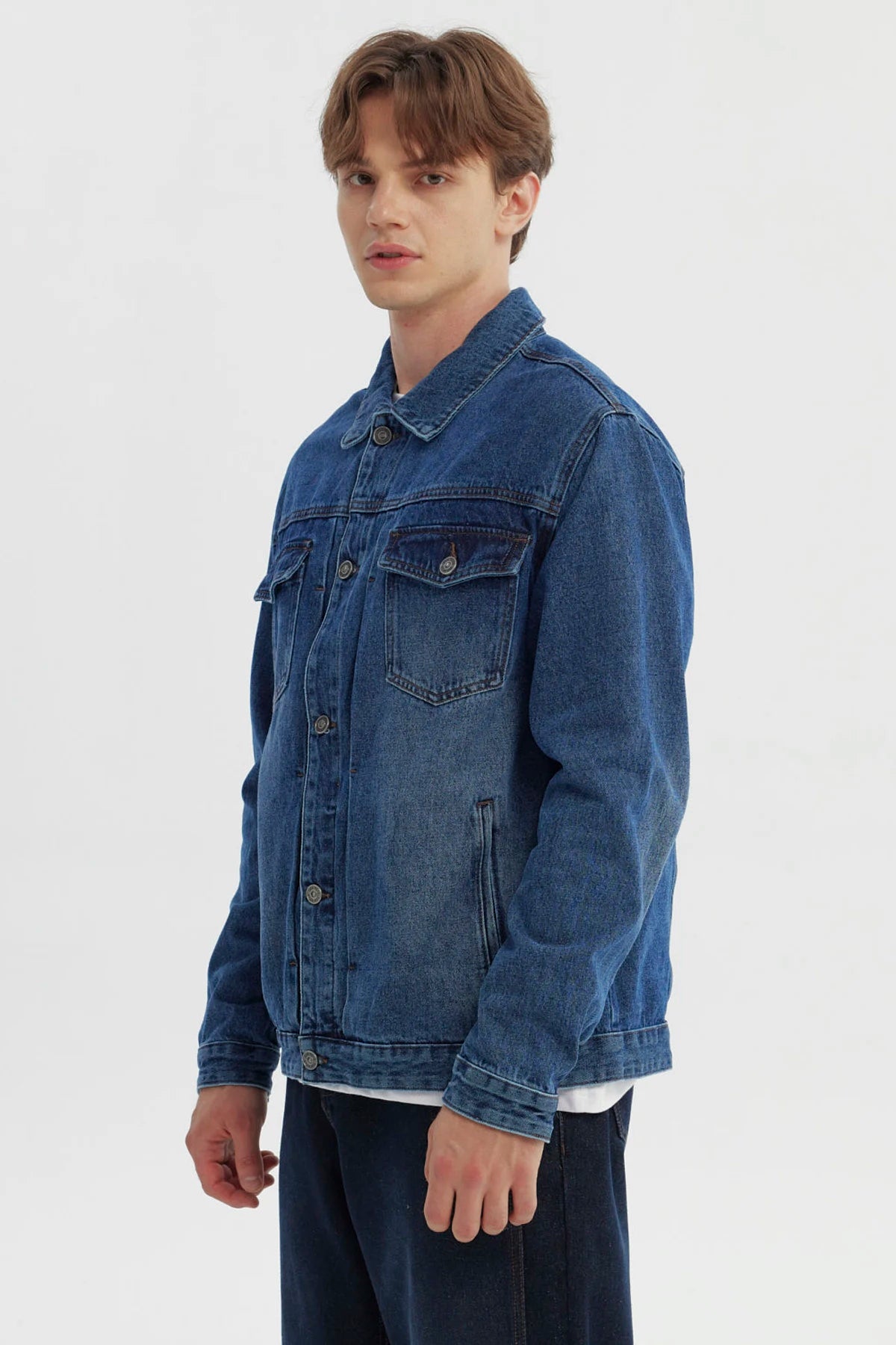 Chaqueta Hombre Clásica Azul