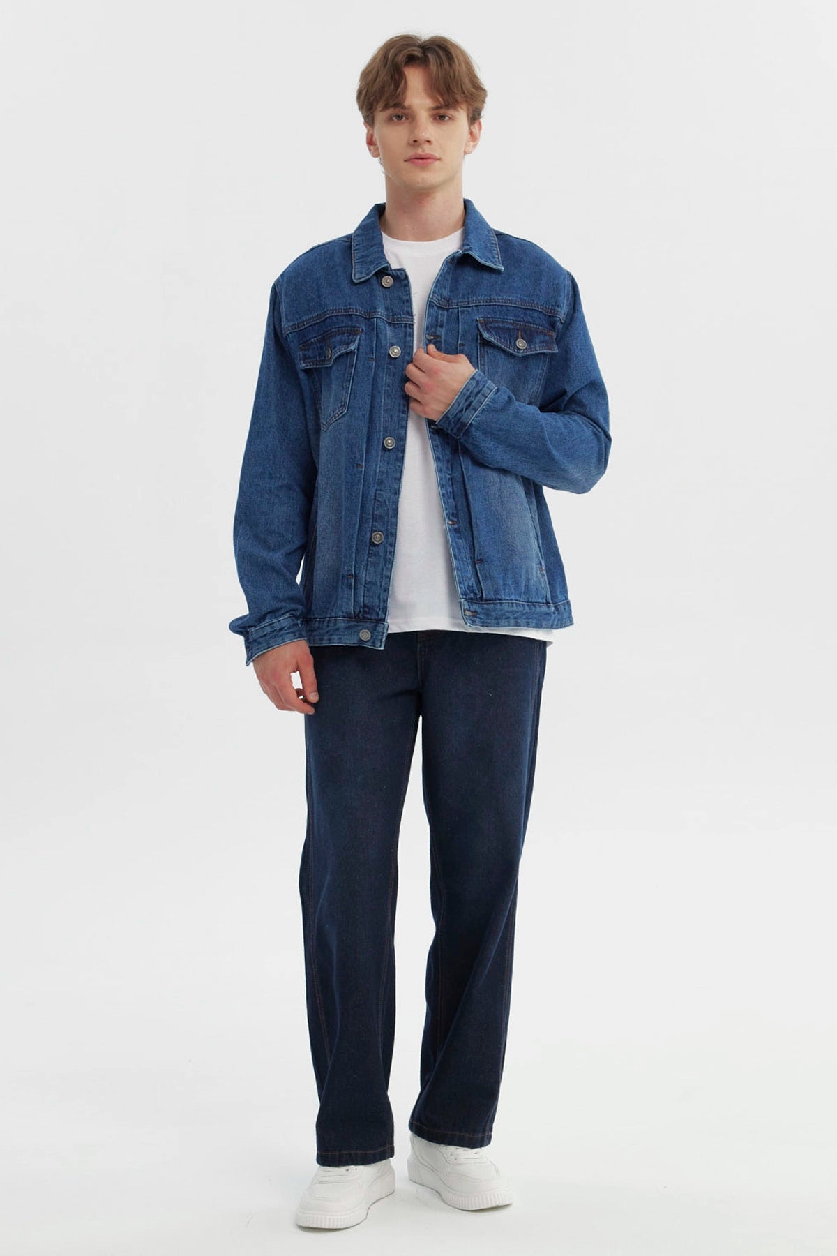 Chaqueta Hombre Clásica Azul