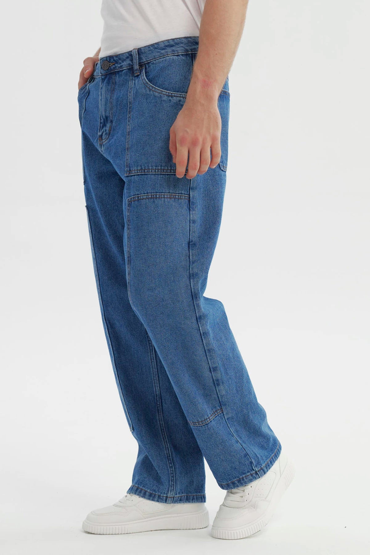 Jeans Hombre Straight Azul