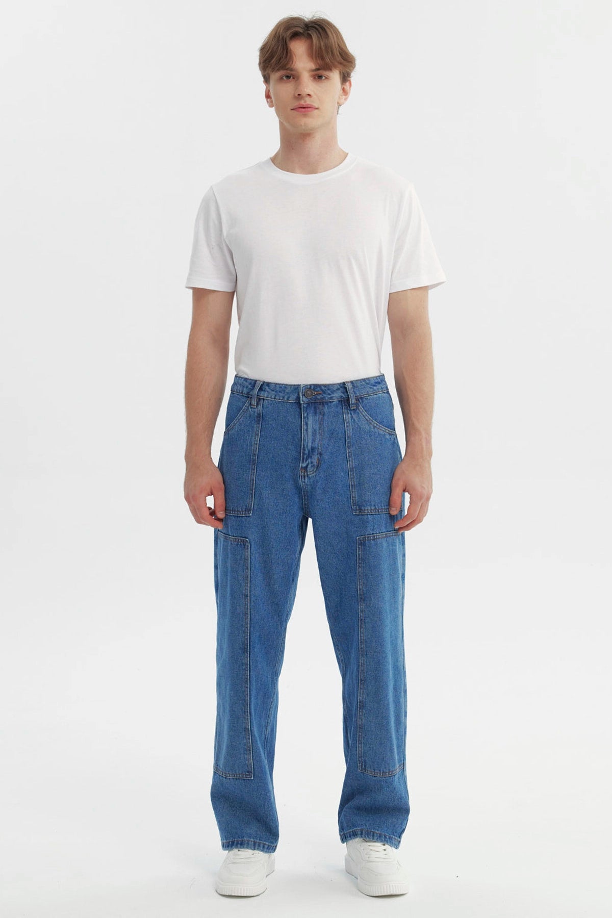 Jeans Hombre Straight Azul