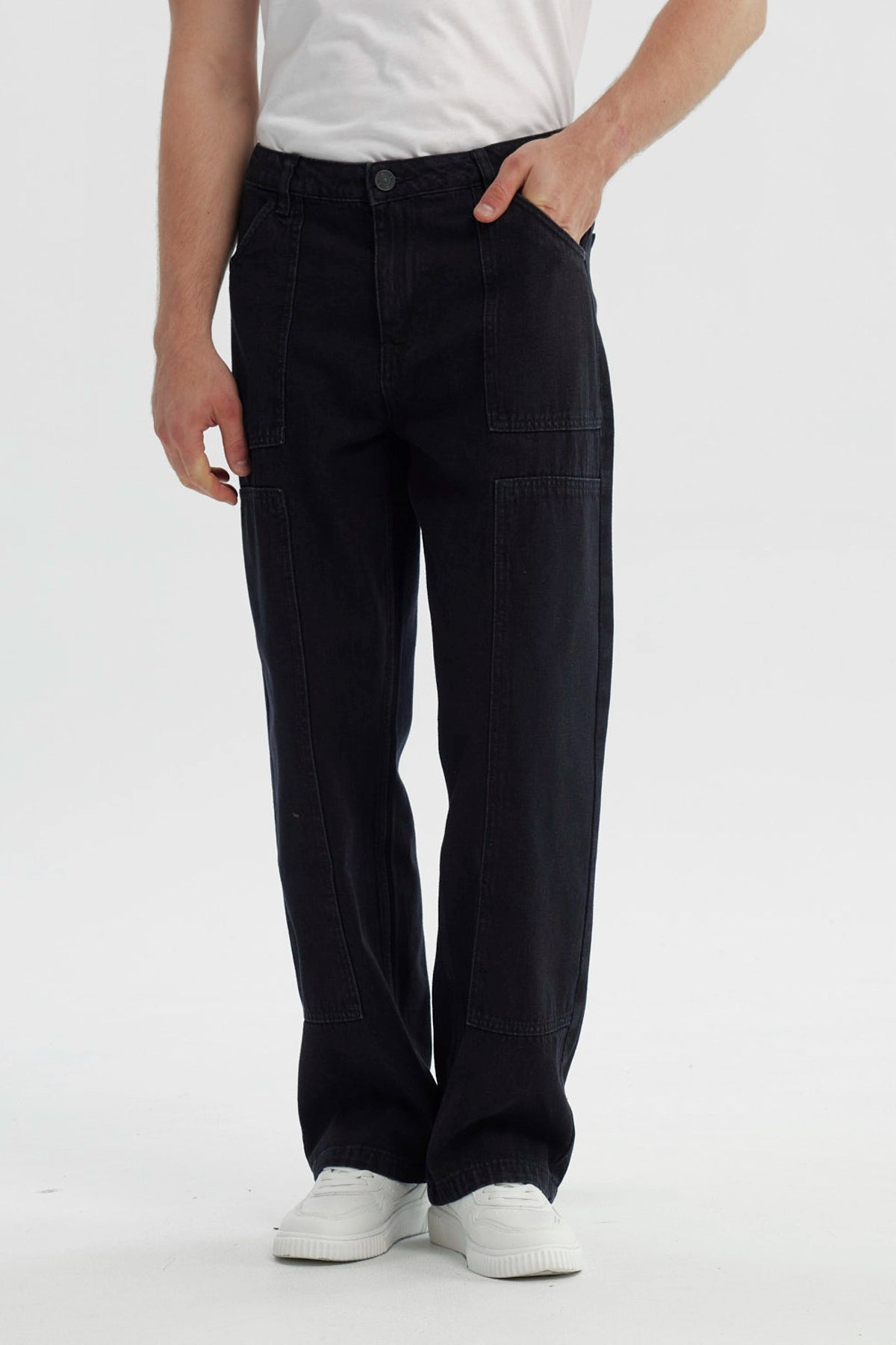 Jeans Hombre Straight Negro