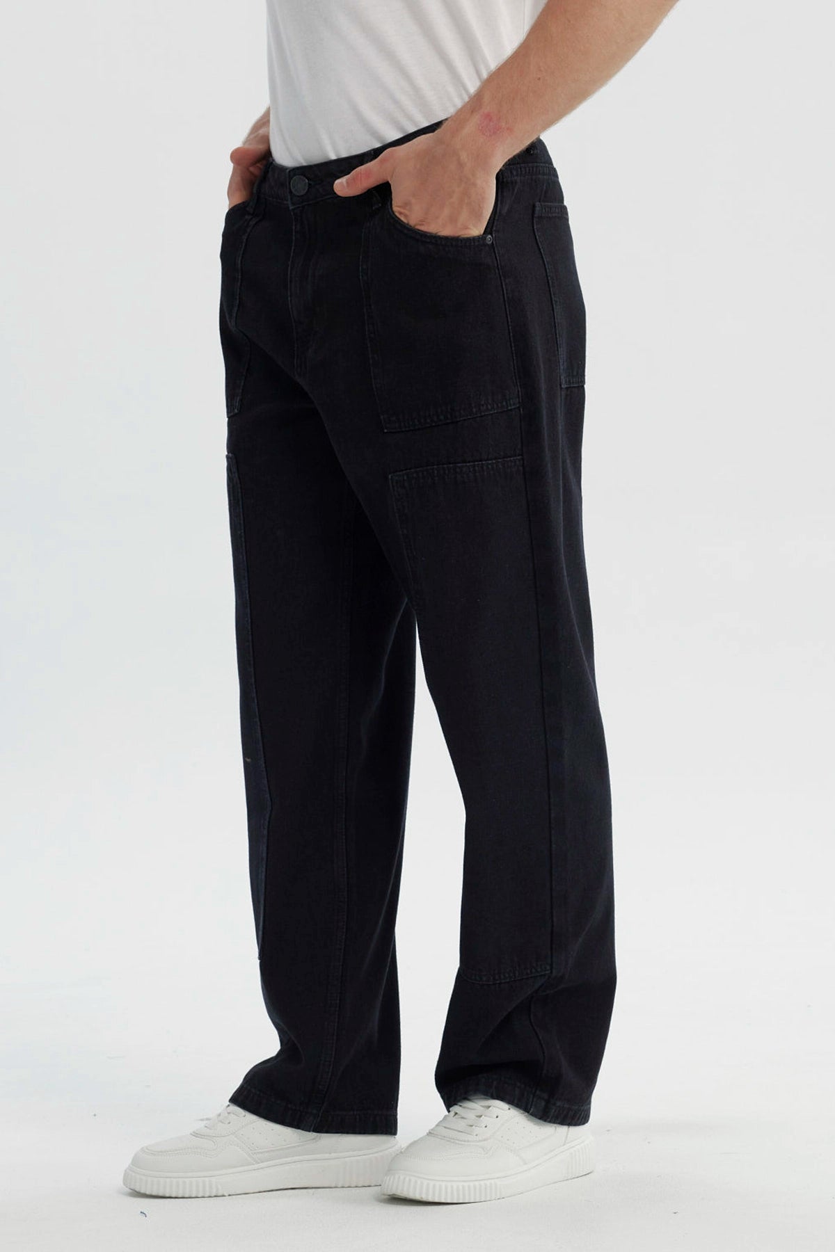Jeans Hombre Straight Negro