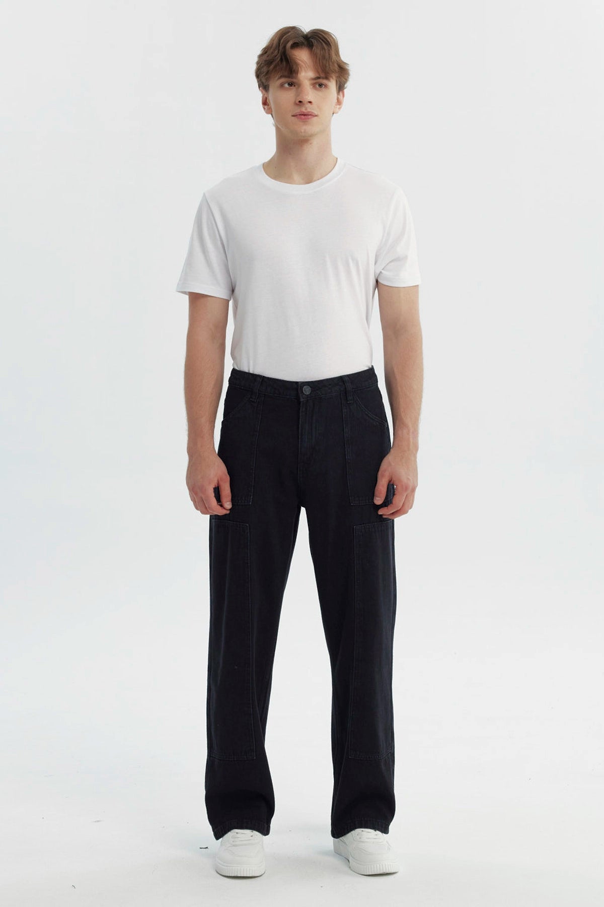 Jeans Hombre Straight Negro