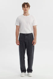 Jeans Hombre Straight Gris