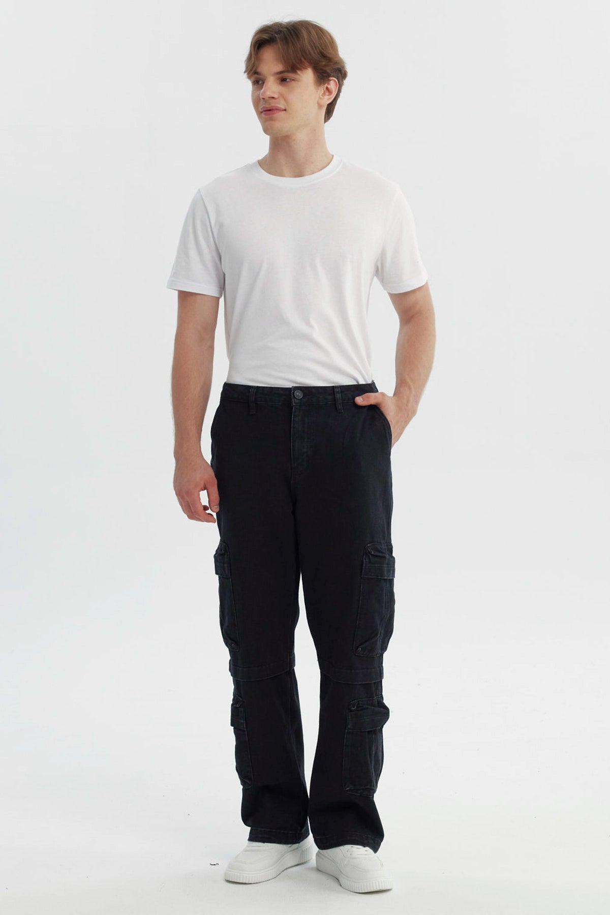 Jeans Hombre Calce Recto Negro