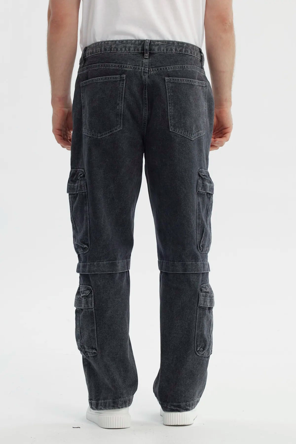 Jeans Hombre Calce Recto Gris