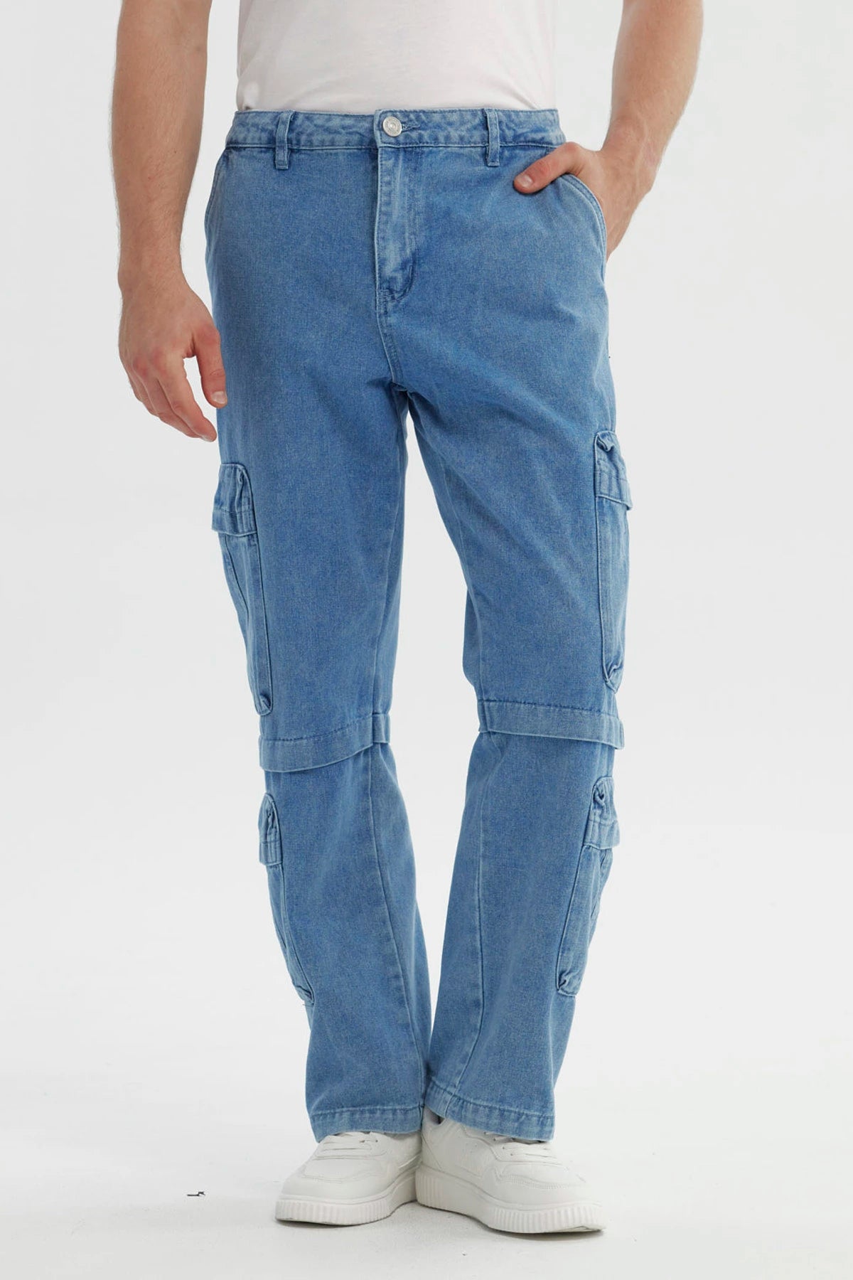 Jeans Hombre Calce Recto Azul Claro